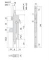 SERRATURA MONTANTE 3P. F22 E25 SCR. +1 MAND.            (12)