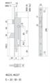 SERRATURA MONTANTE 3P. F22 E30 SCR. +1 MAND.            (12)