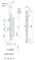 SERRATURA MONTANTE 3P. F22 E25 RULLO +1 MAND.   [#]     (12)