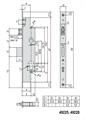 SERRATURA MONTANTE 3P. F.22 E25 2MAND+SCR.             *(12)