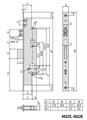 SERRATURA MONTANTE 3P. F.22 E40 2MAND+SCR.             *(12)
