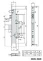 SERRATURA MONTANTE 3P. F.22 E30 2MAND+RULLO             (12)