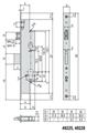 SERRATURA MONTANTE 3P. F.22 E35 2MAND+RULLO             (12)