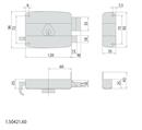 SERRATURA APPLIC. DX E.70 2 MAND.+ SCROCCO      [#]      (1)