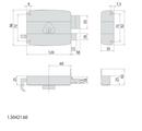 SERRATURA APPLIC. SX E.70 2 MAND. + SCROC.               (1)