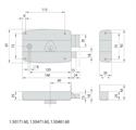 SERRATURA AP.SX+QUADRO   E.60 2 MAND.+SCROC. [#]