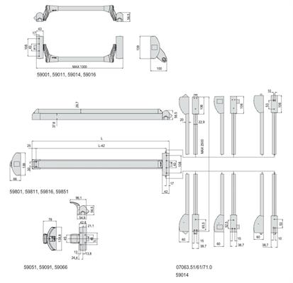 ANTIPANICO TOUCH BAR 1200mm