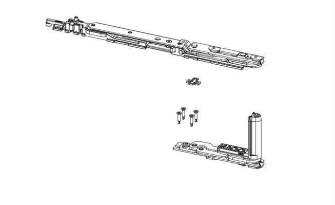 BRACCIO A/R DX CHIC 445-471 (NO MICROVENTILAZIONE)      (10)
