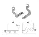 STAFFA SUPPORTO ESTERNA L20 INSERT - BIANCO