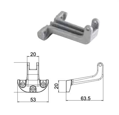 STAFFA FINESTRA VASISTAS L20 INSERT - BIANCO
