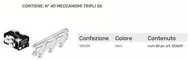 KOSMICA OVALINA INFILARE MECCANISMI TRIPLI SX CF DA 40pz