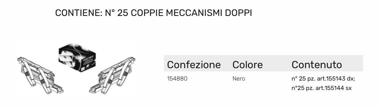 KOSMICA SEK MECCANISMI DOPPI 25pzDX+25pzSX