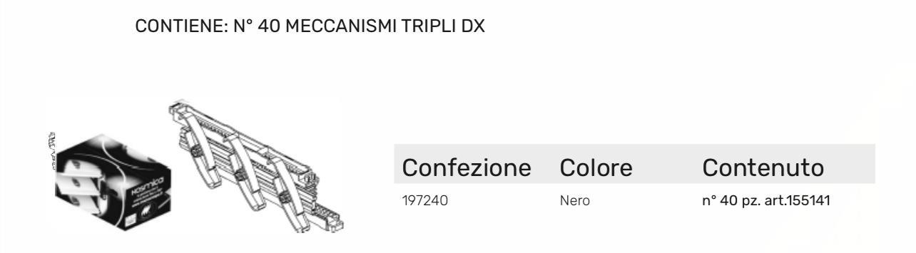 KOSMICA SEK MECCANISMI TRIPLI DX CF DA 40pz