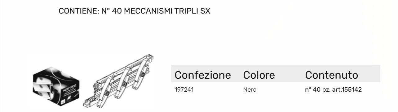 KOSMICA SEK MECCANISMI TRIPLI SX CF DA 40pz
