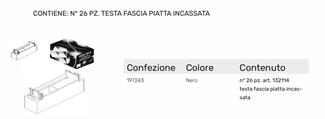 KOSMICA OVALINA INFILARE/SEK TESTA FASCIA PIATTA INCASSATA