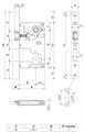 SERRATURA E.50 SCR+MAN.CIL/SAG FRON.22X196 I.85 CROM.OP.(25)