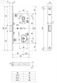 SERRATURA MEDIANA EVOLUTION PATENT F.18 BRONZO VERNIC.  (50)