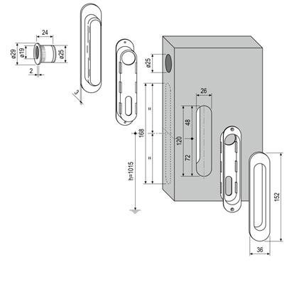 KIT F SCIVOLA PLACCHE CIECHE OTTONE LUCIDO VERNICIATO    (1)