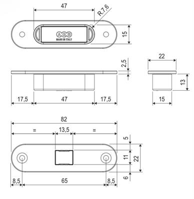 EASY TOUCH INCONTRO PER TELAIO IN LEGNO GRIGIO          (10)