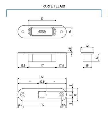 KIT EASY TOUCH MAGNETI FISSI LEGNO LEGNO                (10)