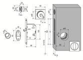 KIT A SCIVOLA TRE ROSETTE QUADRE CROMATO OPACO           (1)