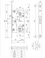 SERRATURA POLARIS 2XT CHIAVE E.50 F.18x196 I.90 CROM OP (50)