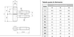 CERNIERA D.13 2 GAMBI PER LEGNO BRONZATA               (100)