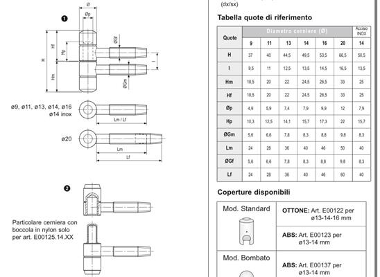 CERNIERA D.9 2 GAMBI PER LEGNO OTTONE VERNICIATO       (100)