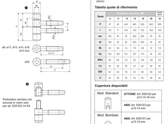 CERNIERA D.13 2 GAMBI PER LEGNO OTTONE VERNICIATO      (100)