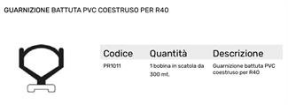 GUARNIZIONE BATTUTA R40/50 GOLD PVC COESTRUSO