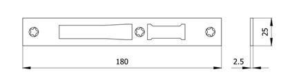 CONTROPIASTRA INOX                                      (50)