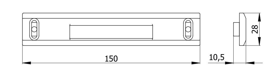 CONTROPIASTRA NYLON REGOLABILE PER FASCE C.E. R40       (10)