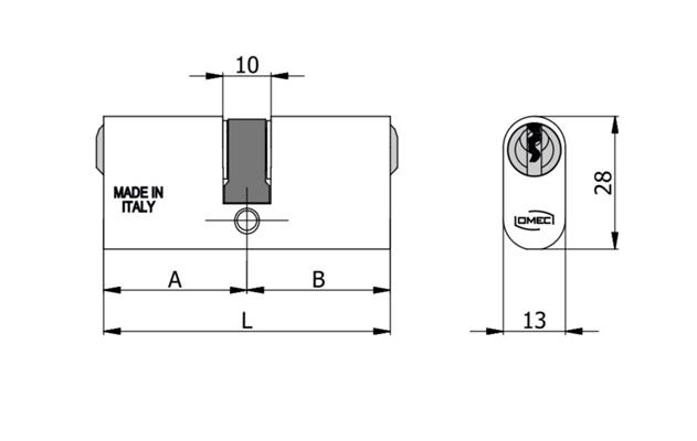 CILINDRO DOPPIO OVALE (27+33)[#]                        (10)