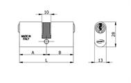 CILINDRO DOPPIO OVALE (27+33)[#]                        (10)