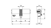 CILINDRO SAGOMATO L. 90 (30+60) FRIZIONATO[#]            (5)