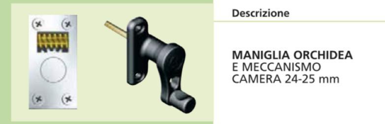 MANIGLIETTA ORCHIDEA PER MECCANISMO LUXOR DA 25-24